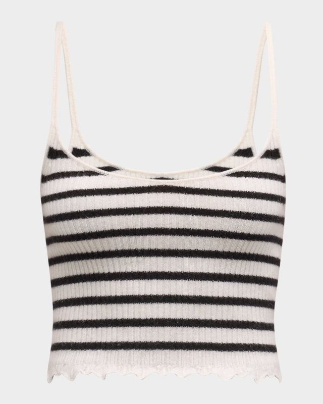 Klea Stripe Cropped Tank Top